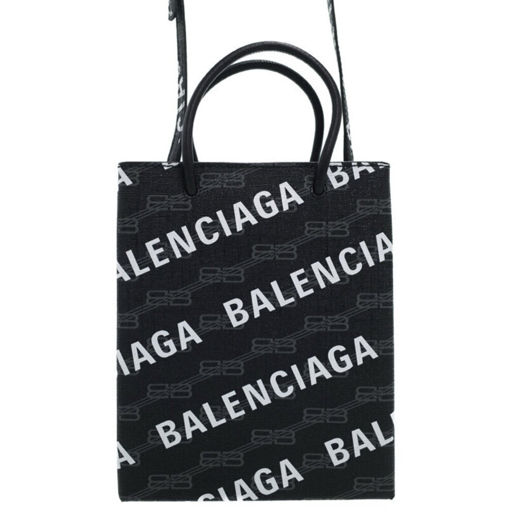 Balenciaga Shopping bag leather all over monogram Brown - Picture 1 of 9